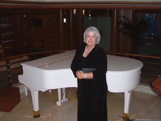 Mary Ann at the piano.